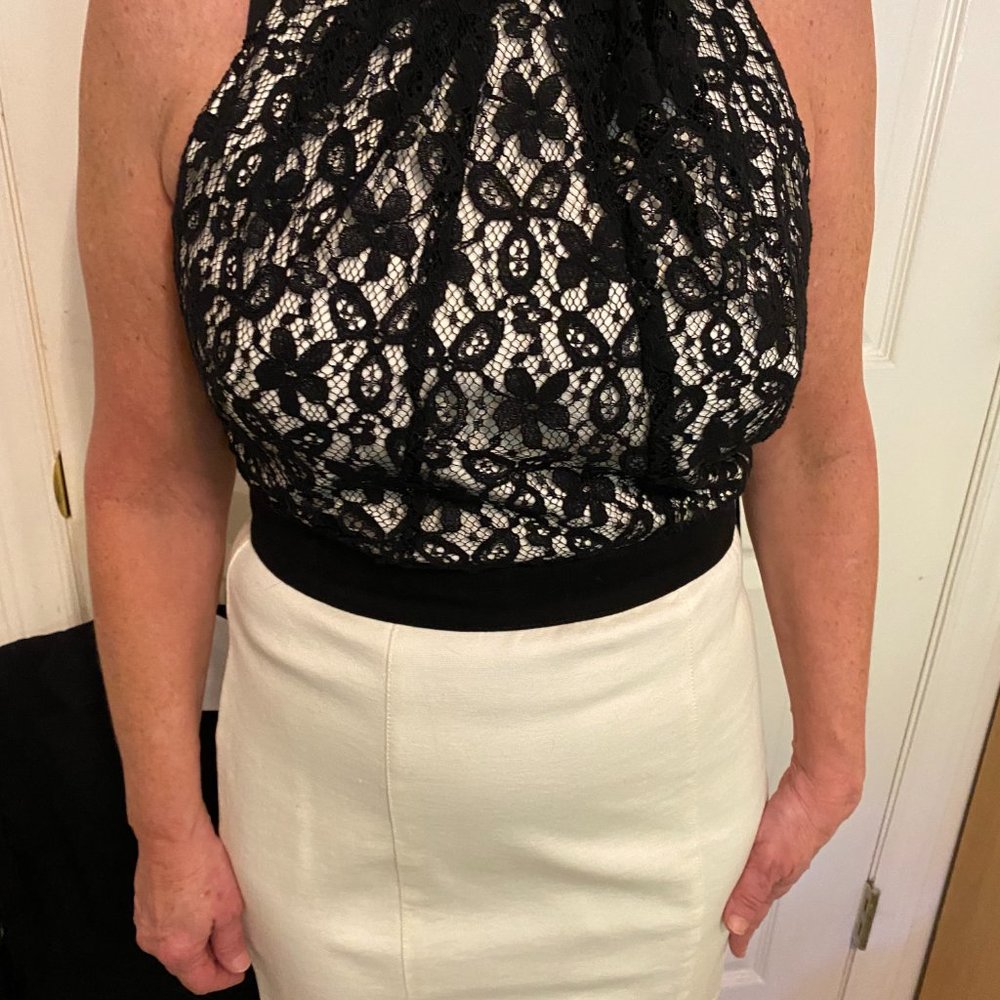 XOXO, size Juniors 9/10. black and cream